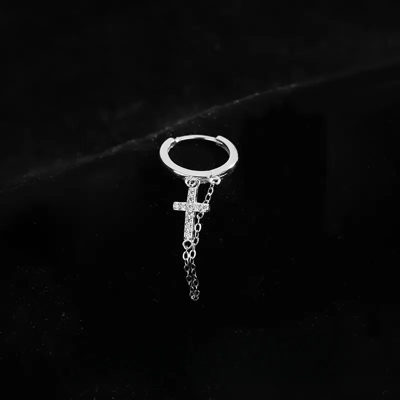 Mr. Shang 925 Sterling Silver Earrings Unisex-1