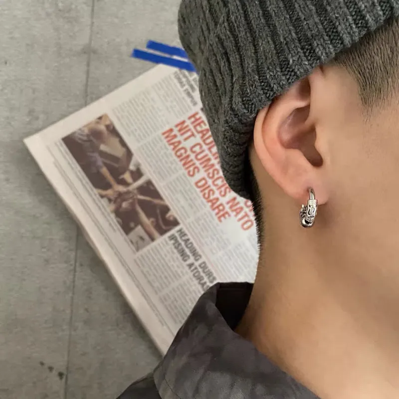 Mr. Shang 925 Sterling Silver Earrings Unisex-1