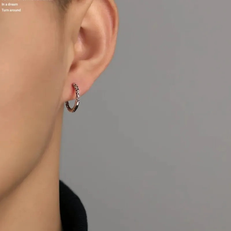 Mr. Shang 925 Sterling Silver Earrings Unisex-5