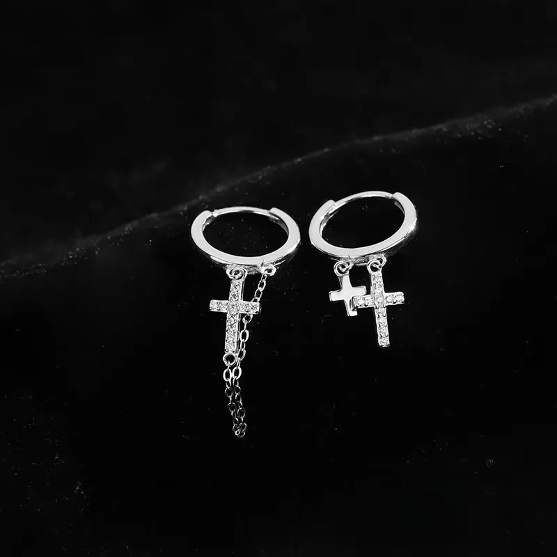 Mr. Shang 925 Sterling Silver Earrings Unisex-10