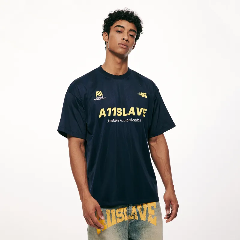 A11SLAVE T Shirt Unisex Navy Blue-9
