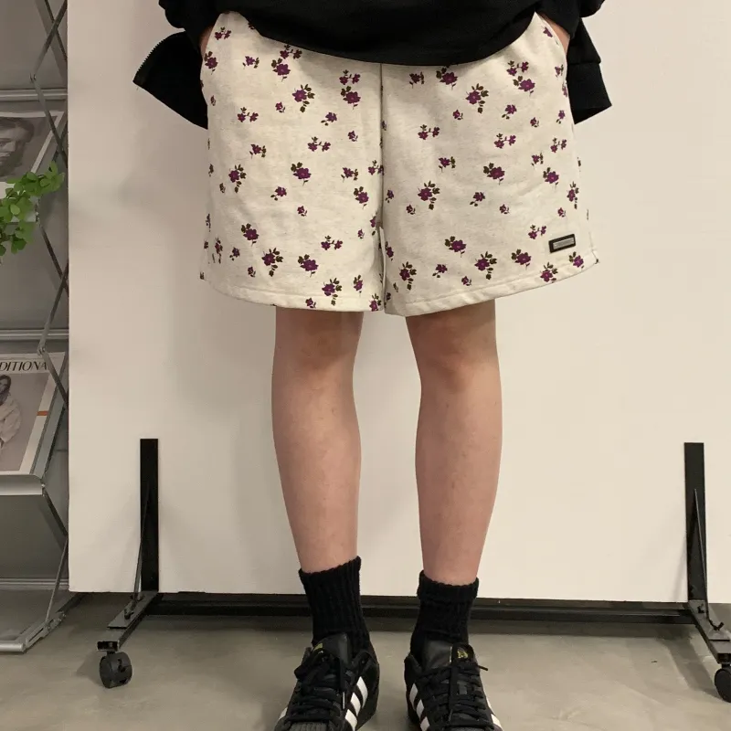 A11SLAVE Casual Shorts Unisex Gray White-2