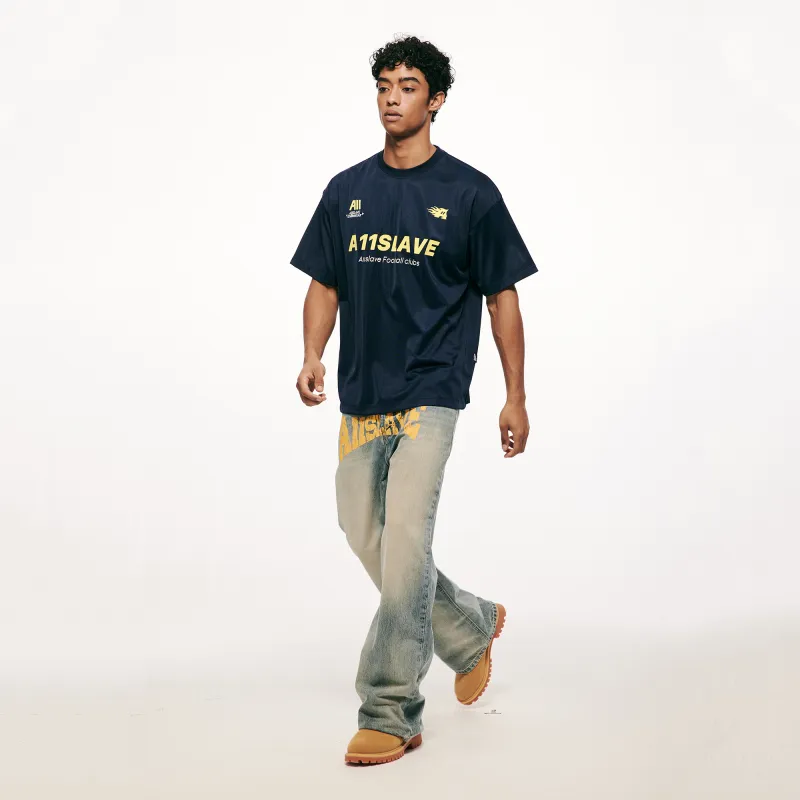 A11SLAVE T Shirt Unisex Navy Blue-5