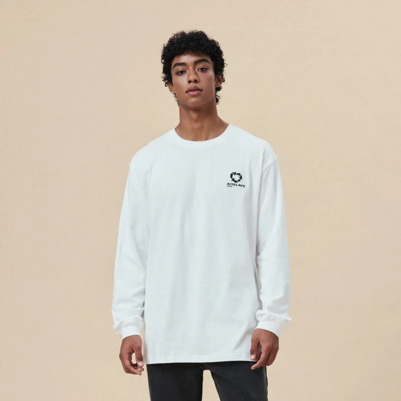 A11SLAVE T-Shirts Unisex Gray White-5