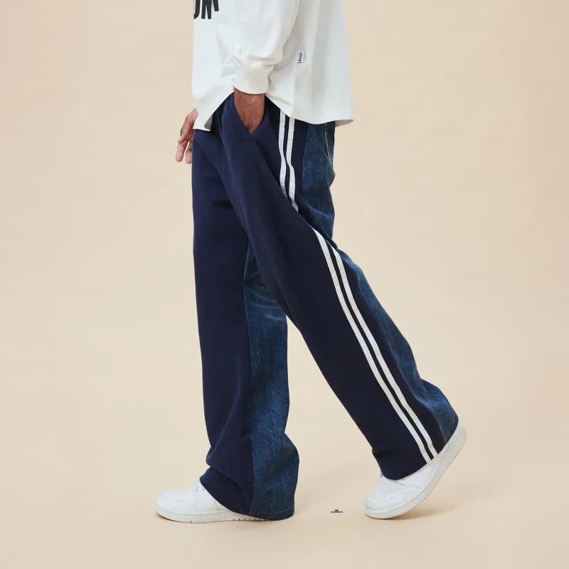 A11SLAVE Casual Jeans Unisex Navy Blue-6