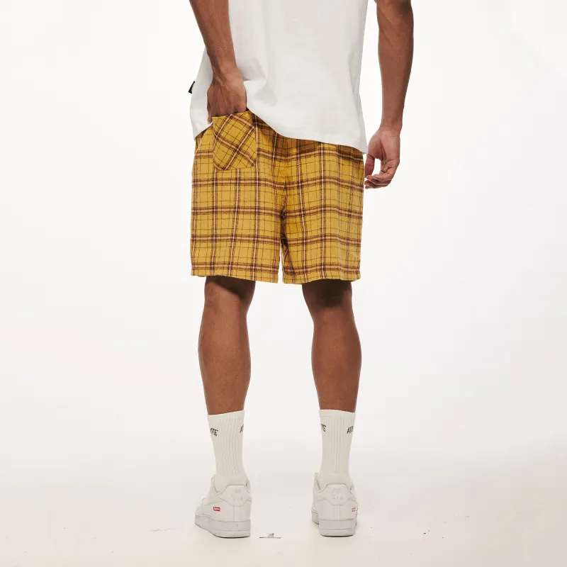 A11SLAVE Casual Shorts Unisex Yellow-4