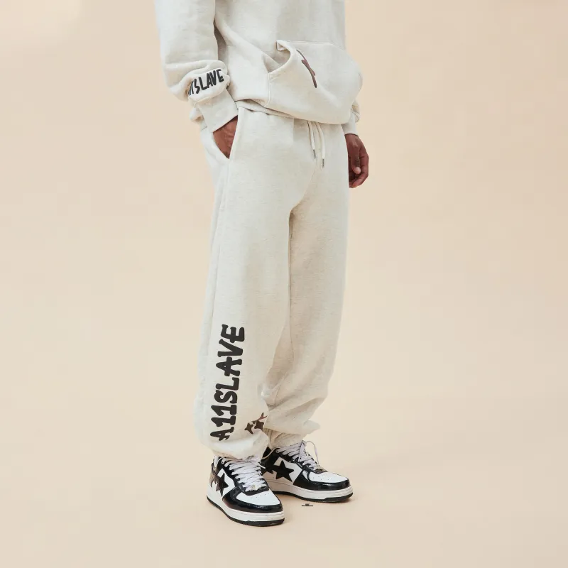 A11SLAVE Casual Pants Unisex Gray White-13
