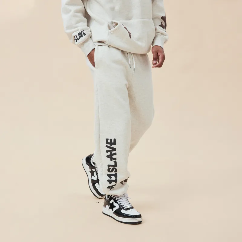 A11SLAVE Casual Pants Unisex Gray White-15