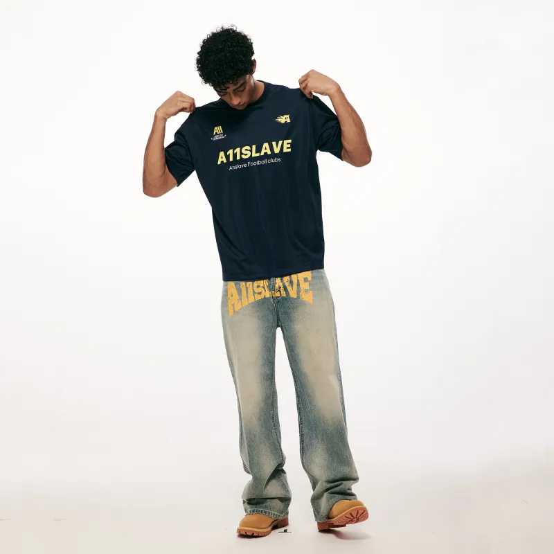 A11SLAVE T Shirt Unisex Navy Blue-7