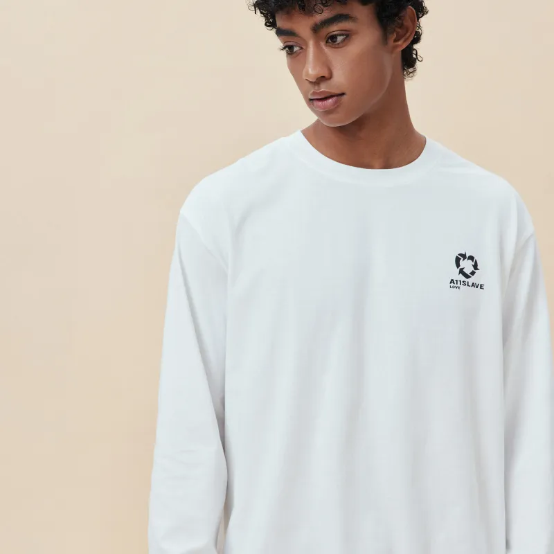 A11SLAVE T-Shirts Unisex Gray White-7
