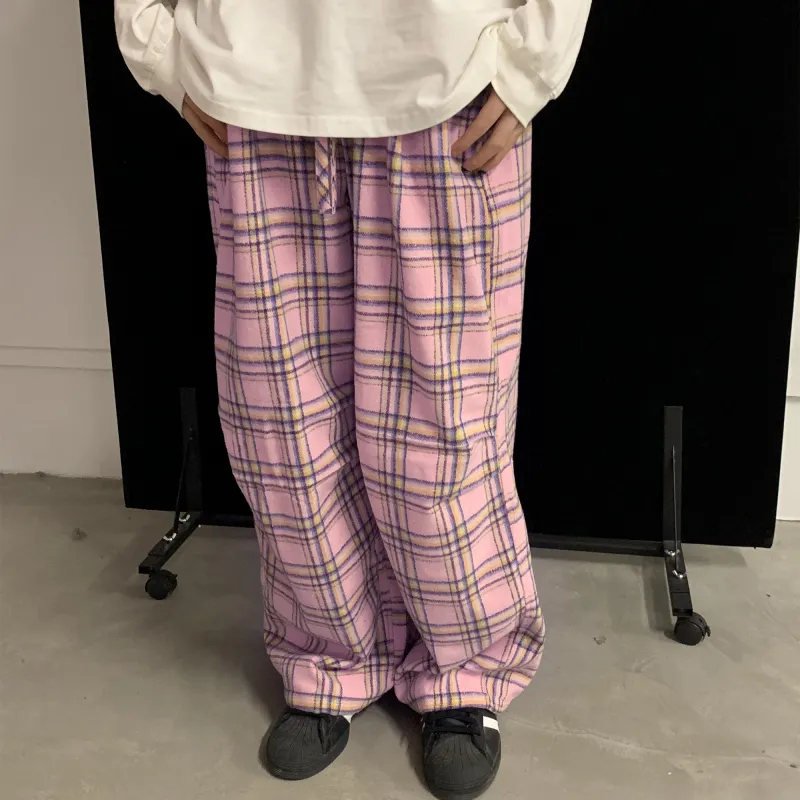 A11SLAVE Casual Pants Unisex Pink-4