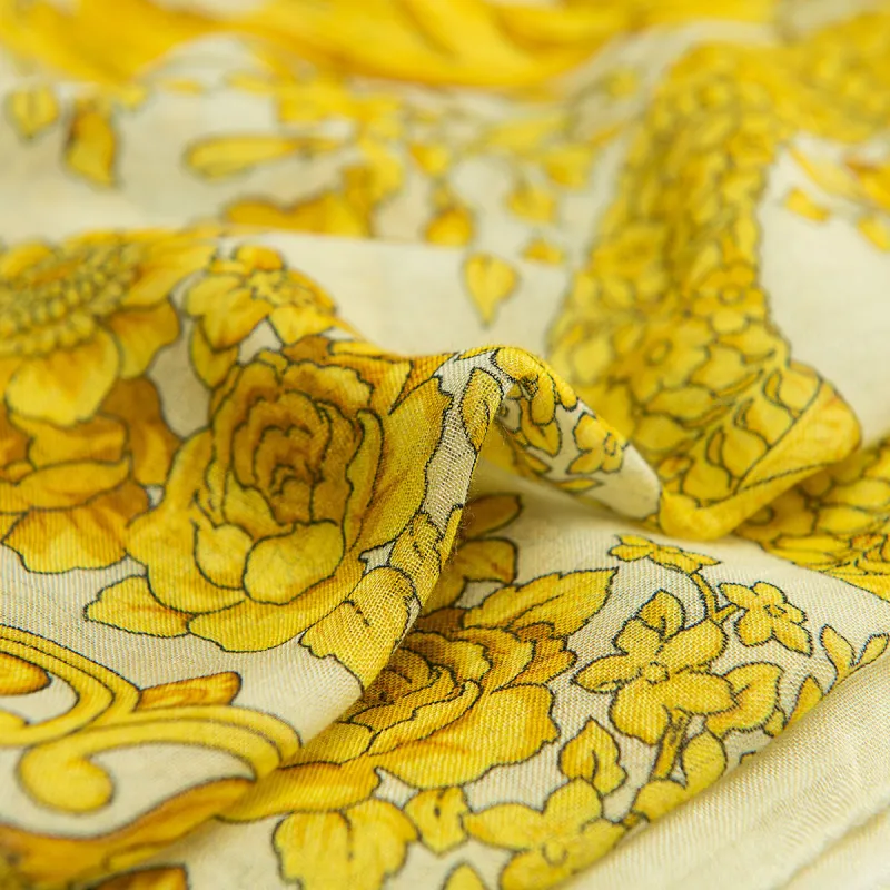 VERSACE Barocco Silk Scarf-4