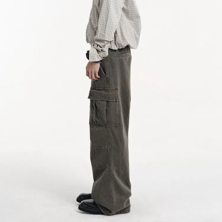 DIMC Cargo Pants Unisex Dark Gray-5