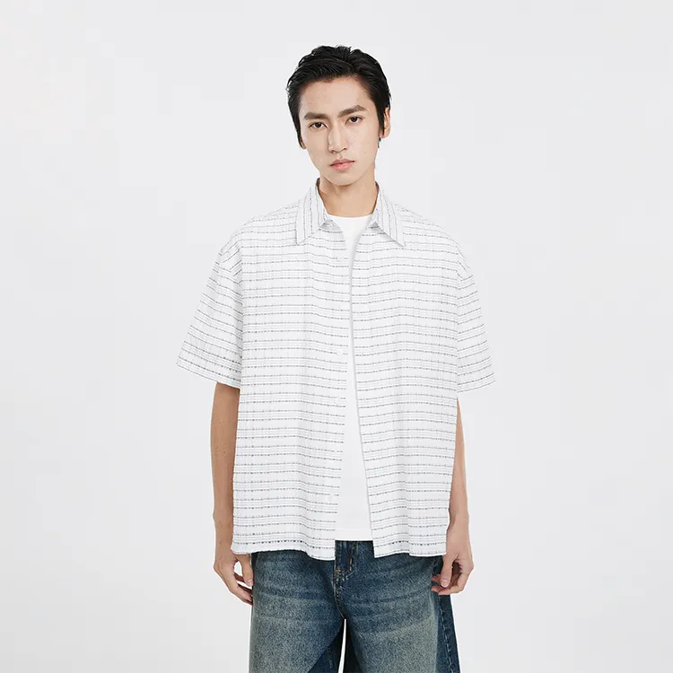 DIMC Shirt Unisex Blue White Stripes-2