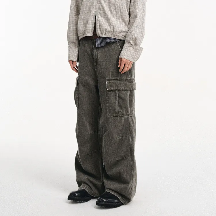 DIMC Cargo Pants Unisex Dark Gray-3