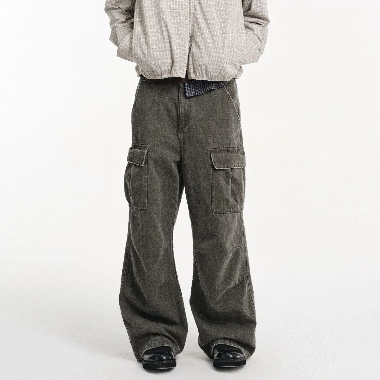 DIMC Cargo Pants Unisex Dark Gray-4