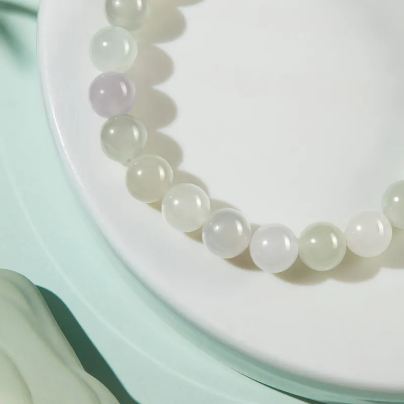 LUKFOOK JEWELLERY Hetian Jade Bracelets Pale Greenish White Jade Women's-2