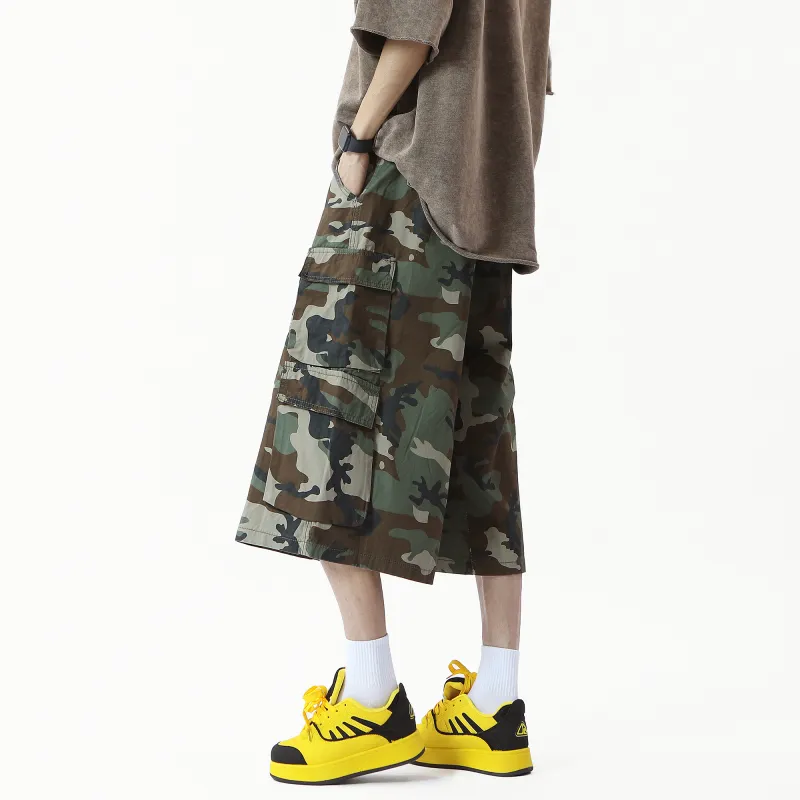 CHARLIE GOLF Denim Shorts Unisex Camouflage-4