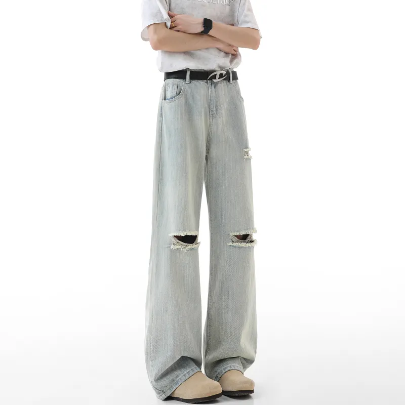 CHARLIE GOLF Jeans Unisex Light Blue-4