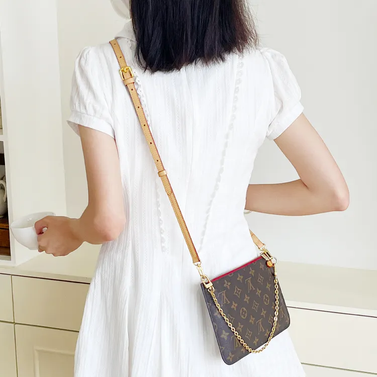 Luxury Care Artisan Workshop Cow Leather Bag Strap Women's Beige-1