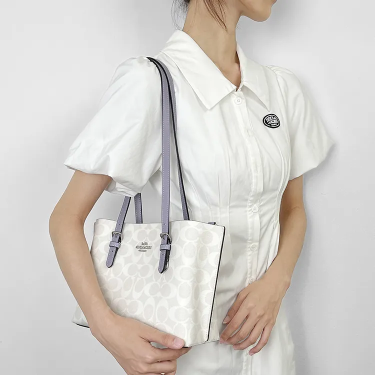 Luxury Care Artisan Workshop Imported Microfiber Bag Shoulder Strap Women's Purple-1