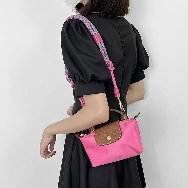 Luxury Care Artisan Workshop Cow Leather, Textile Straps Ropes Bag Strap Women's Multicolor-8