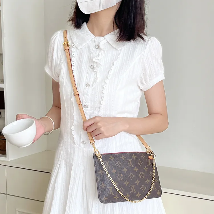 Luxury Care Artisan Workshop Cow Leather Bag Strap Women's Beige-2