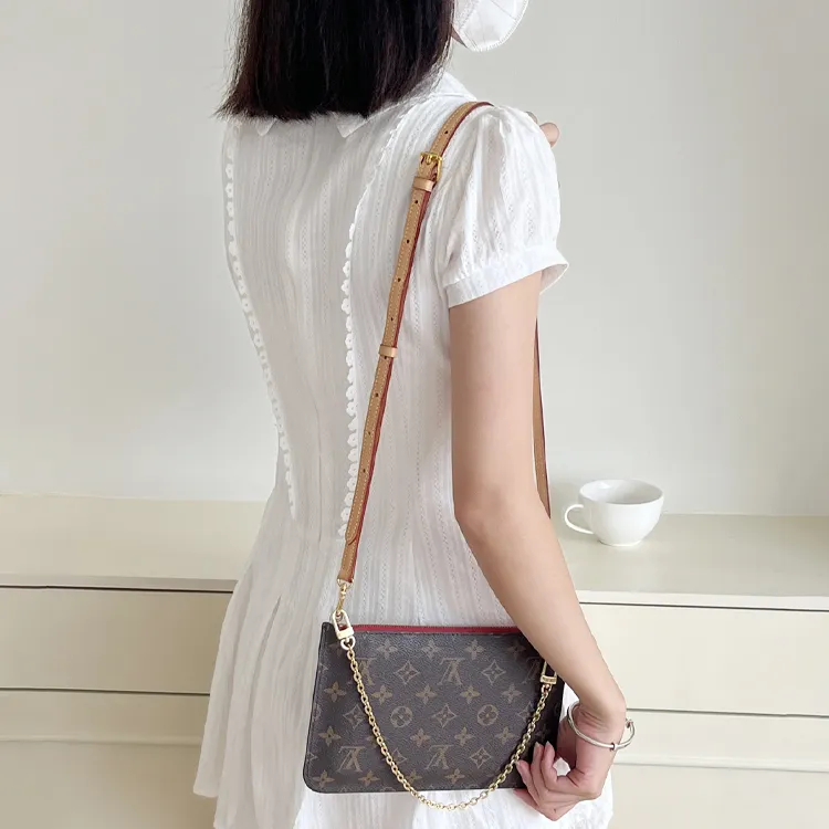 Luxury Care Artisan Workshop Cow Leather Bag Strap Women's Beige-4