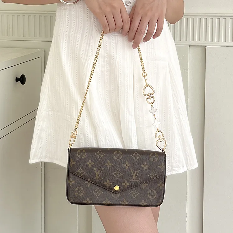 Luxury Care Artisan Workshop Metal Copper Bag Accessories Women's Gold-4