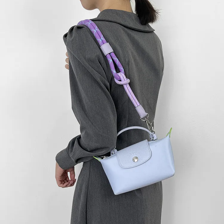 Luxury Care Artisan Workshop Cow Leather, Textile Straps Ropes Bag Strap Women's Multicolor-1
