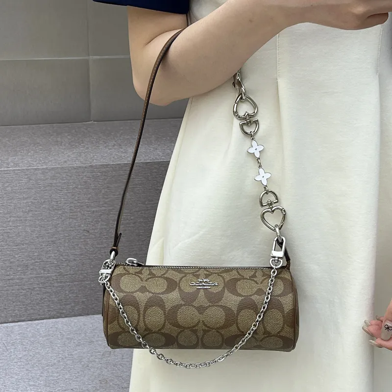 Luxury Care Artisan Workshop Metal Bag Strap Women's Silver-3