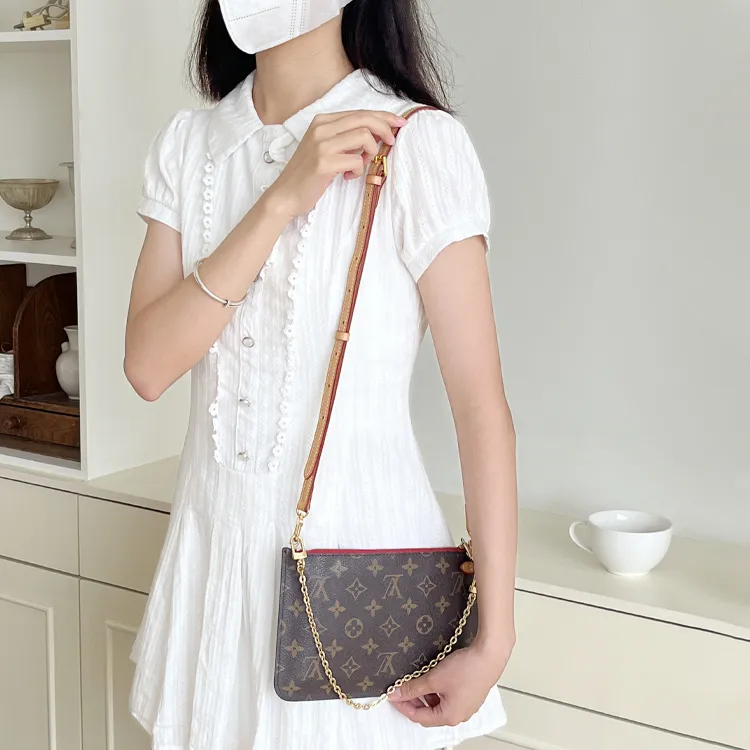 Luxury Care Artisan Workshop Cow Leather Bag Strap Women's Beige-3