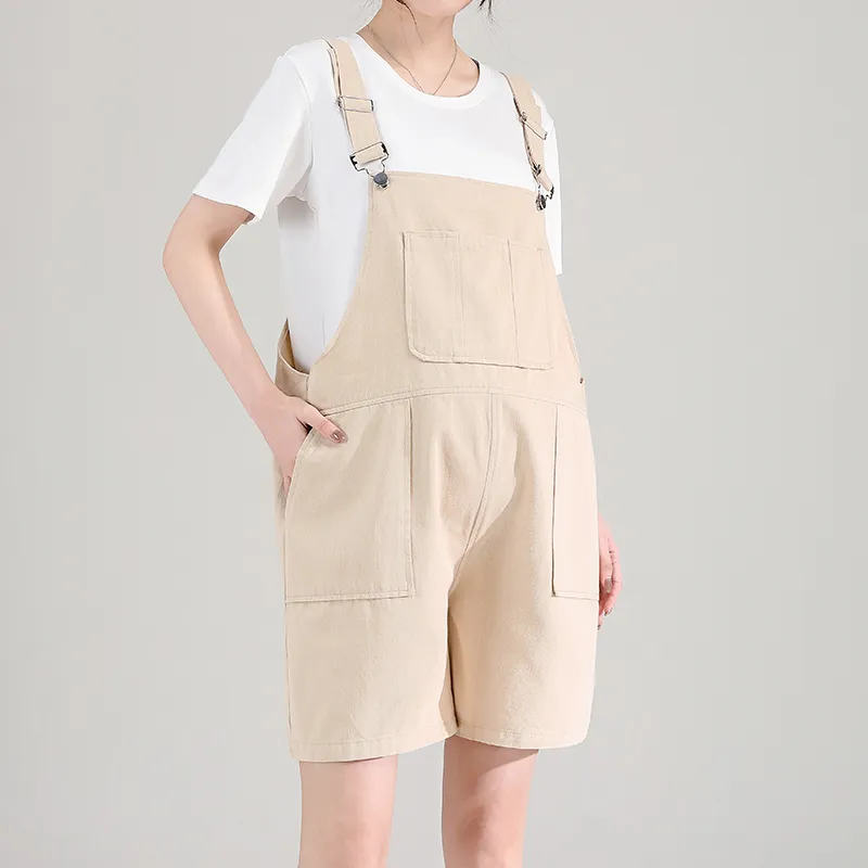 YeeHoO Casual Shorts Women's Khaki-2