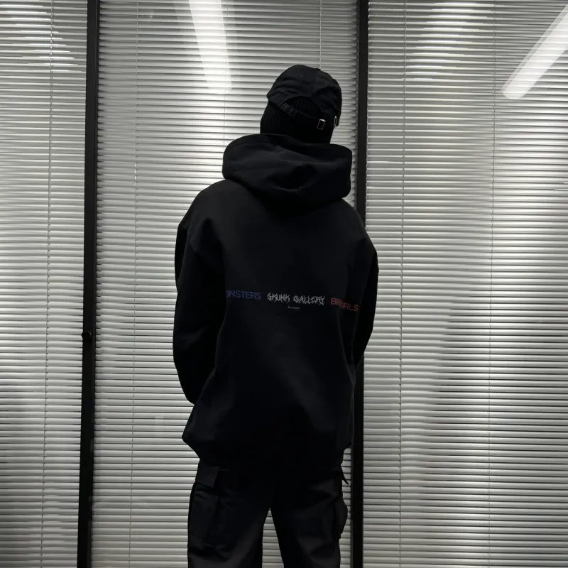 SKUNK GALLERY Sweatshirt Unisex Washed Black-2