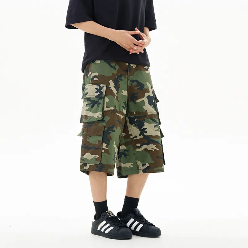 CREAZIONI LA FANTASIA E MOBILE Denim Shorts Unisex Camouflage-2