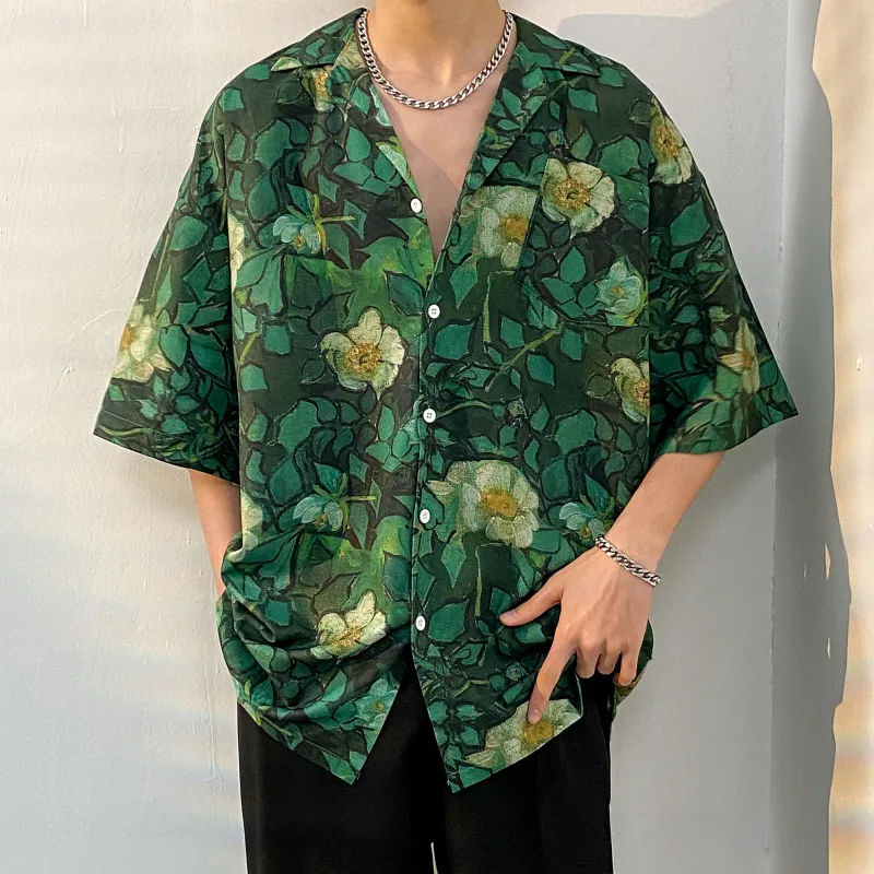 CREAZIONI LA FANTASIA E MOBILE Shirt Men's Green-5