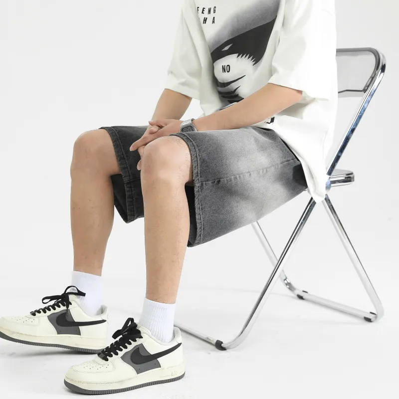 CREAZIONI LA FANTASIA E MOBILE Denim Shorts Unisex-14
