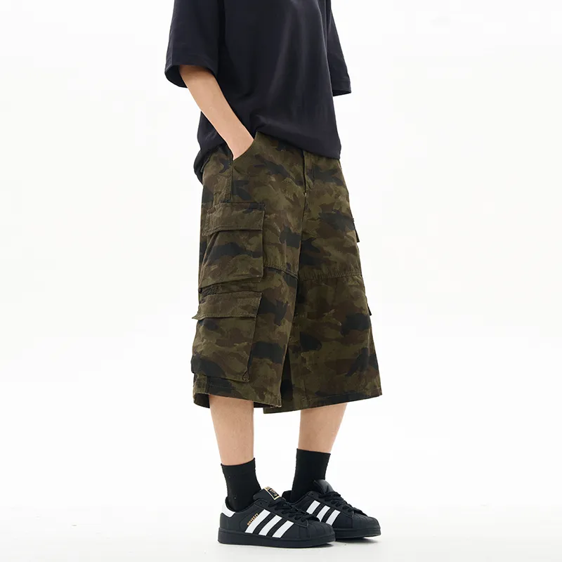 CREAZIONI LA FANTASIA E MOBILE Denim Shorts Unisex Camouflage-4