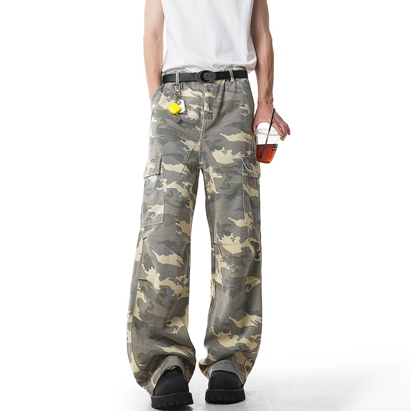 CREAZIONI LA FANTASIA E MOBILE Casual Pants Unisex Desert Camouflage-4
