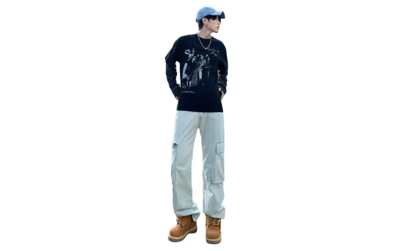 CREAZIONI LA FANTASIA E MOBILE Jeans Unisex Bleached-1