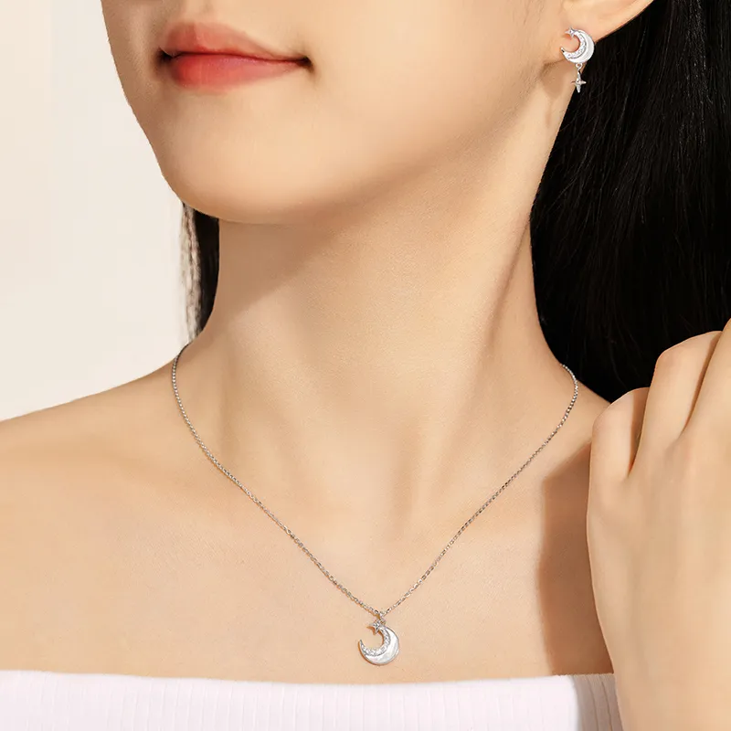 DESIGN CIRCLES S925 Silver Necklaces Women's-4