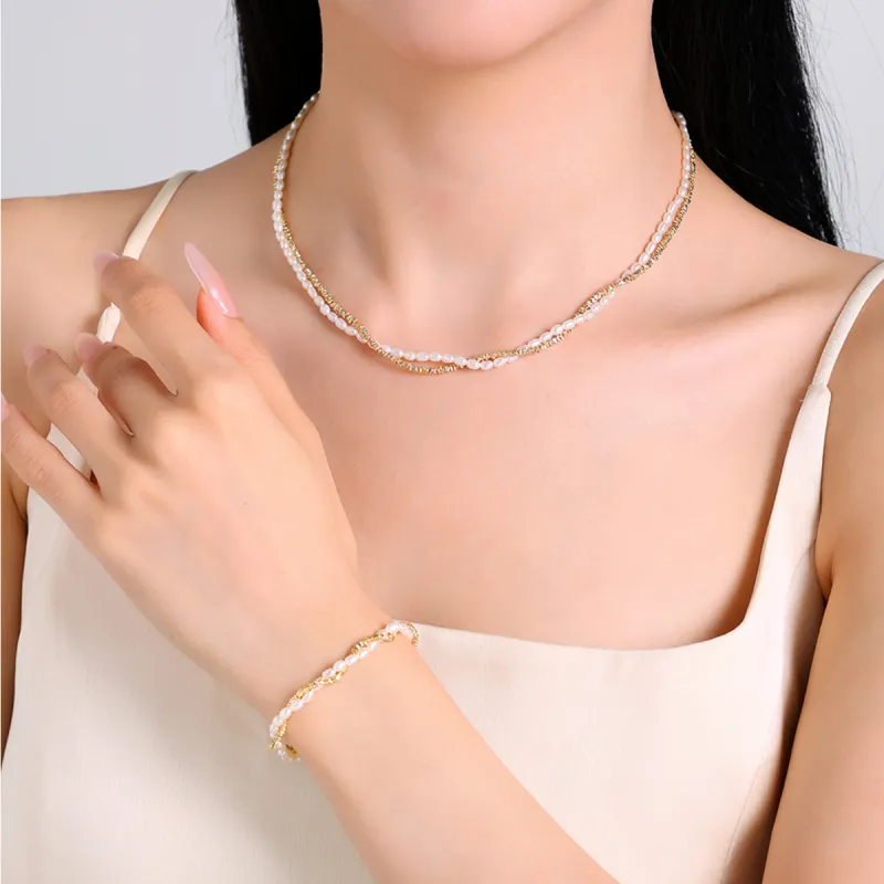 DESIGN CIRCLES Pearl Bracelets Women's-4