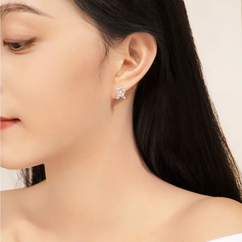 DESIGN CIRCLES S925 Silver Stud Earrings Women's-2
