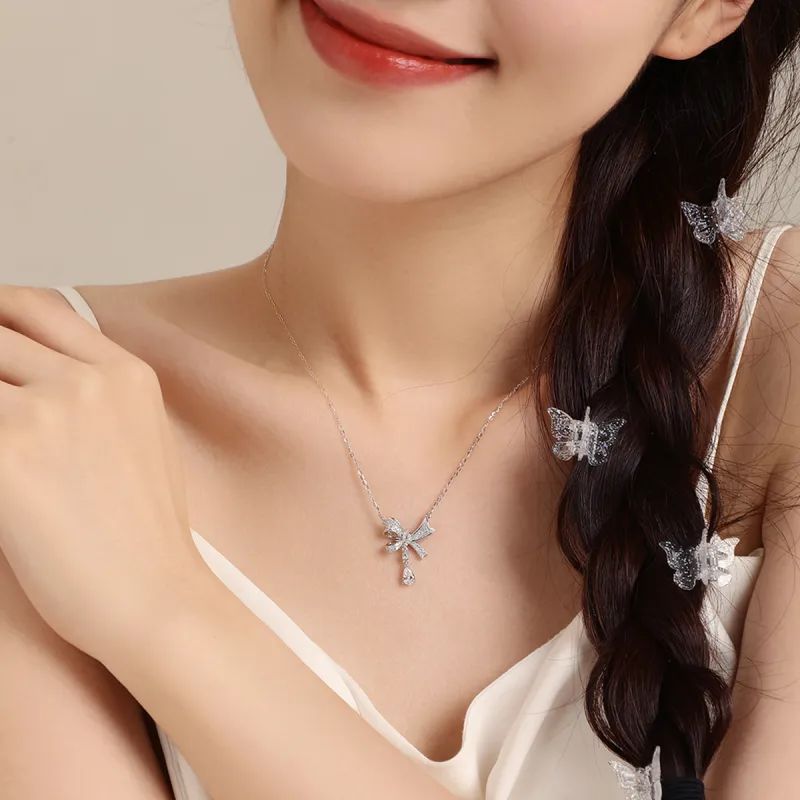 DESIGN CIRCLES S925 Silver Necklaces Women's-4