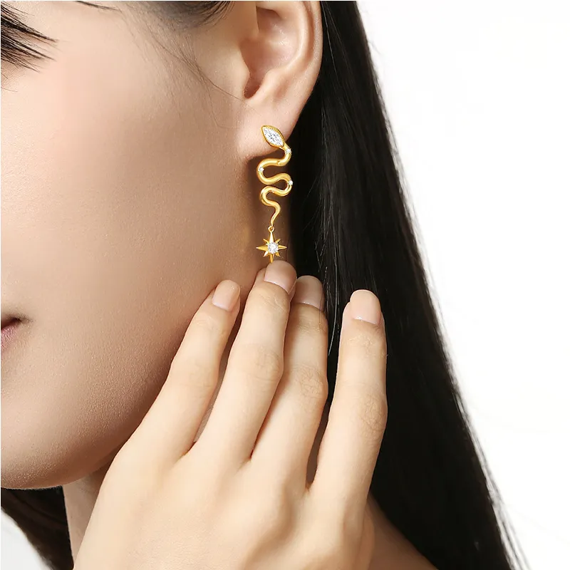 DESIGN CIRCLES S925 Silver Earrings Women's-4