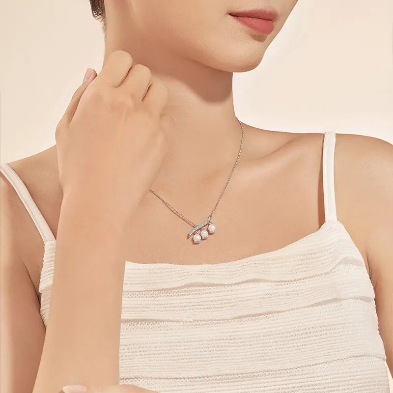 DESIGN CIRCLES Pearl Necklaces Women's-4