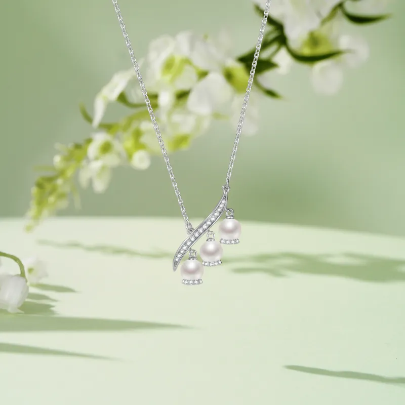 DESIGN CIRCLES Pearl Necklaces Women's-5