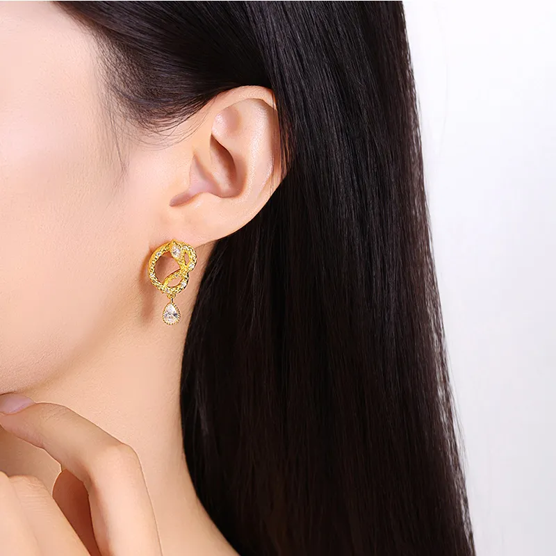 DESIGN CIRCLES S925 Silver Earrings Women's-4