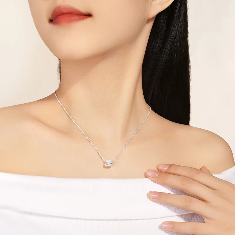 DESIGN CIRCLES S925 Silver Necklaces Women's-5