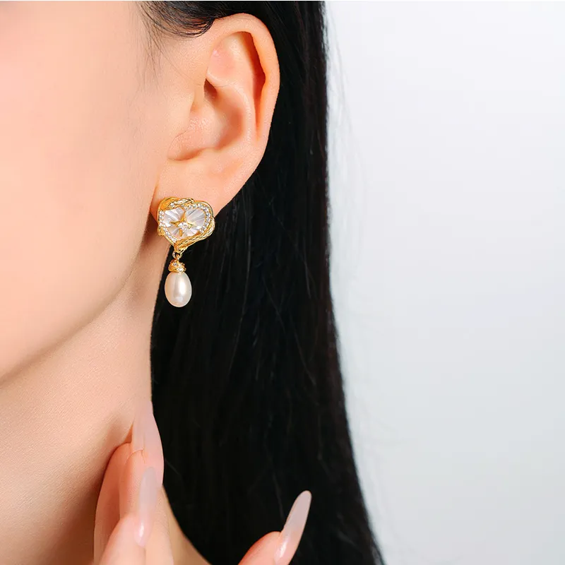 DESIGN CIRCLES S925 Silver Earrings Women's-3
